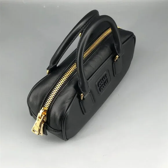 Miu Miu Black Leather Satchel Bag 22×11×8cm - Picture 8 of 13